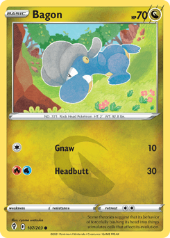 Bagon Evolving Skies #107