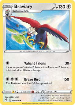 Braviary Evolving Skies #137