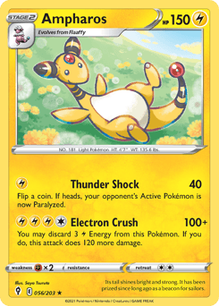Ampharos Evolving Skies #56