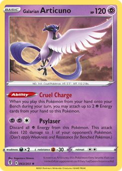 Galarian Articuno Evolving Skies #63