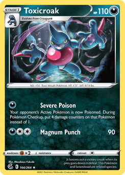 Toxicroak Fusion Strike #166