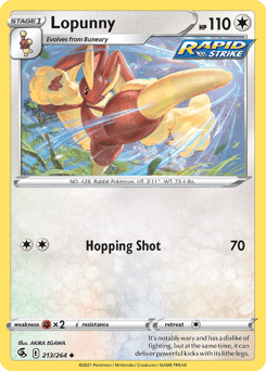 Lopunny Fusion Strike #213