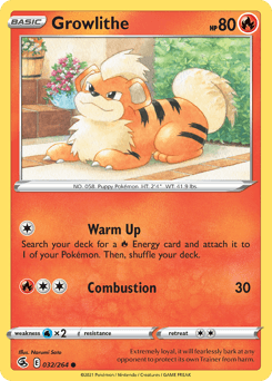 Growlithe Fusion Strike #32