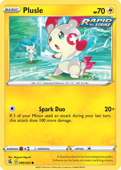 Plusle Fusion Strike #89