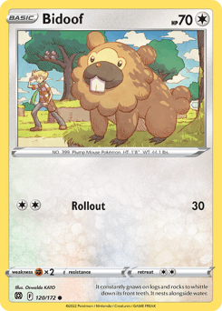 Bidoof Brilliant Stars #120