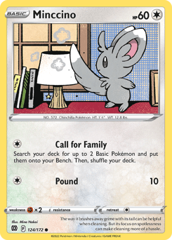 Minccino Brilliant Stars #124