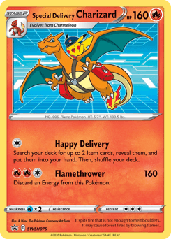 Special Delivery Charizard SWSH Black Star Promos #SWSH075