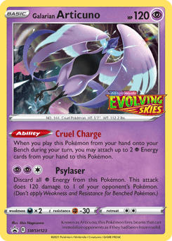 Galarian Articuno SWSH Black Star Promos #SWSH123