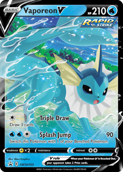 Vaporeon V SWSH Black Star Promos #SWSH150