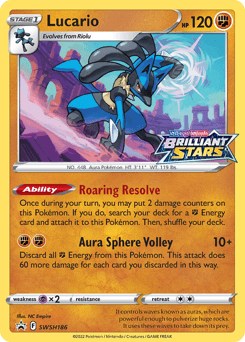Lucario SWSH Black Star Promos #SWSH186