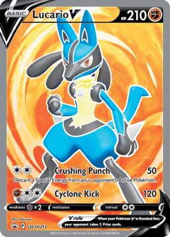 Lucario V SWSH Black Star Promos #SWSH213
