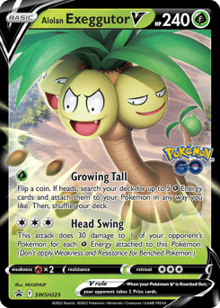 Alolan Exeggutor V SWSH Black Star Promos #SWSH225