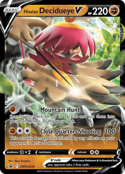 Hisuian Decidueye V SWSH Black Star Promos #SWSH238