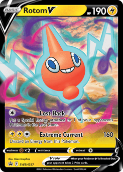 Rotom V SWSH Black Star Promos #SWSH257