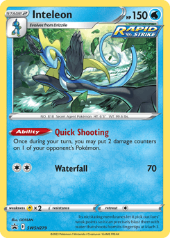 Inteleon SWSH Black Star Promos #SWSH279