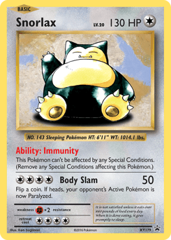 Snorlax XY Black Star Promos #XY179