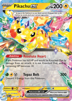 Pikachu ex Ascended Heroes #57