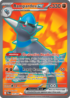 Rampardos ex Pitch Black #100