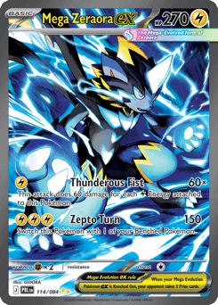Mega Zeraora ex Pitch Black #114