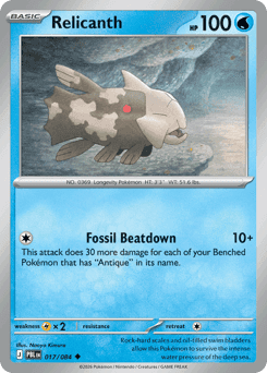 Relicanth Pitch Black #17