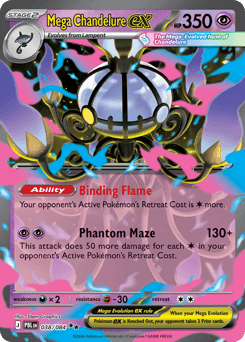 Mega Chandelure ex Pitch Black #38