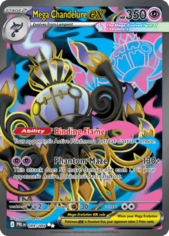Mega Chandelure ex Pitch Black #99