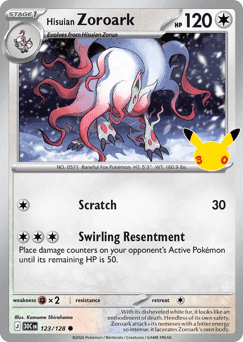 Hisuian Zoroark 30th Celebration #123
