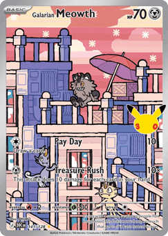 Galarian Meowth 30th Celebration #141