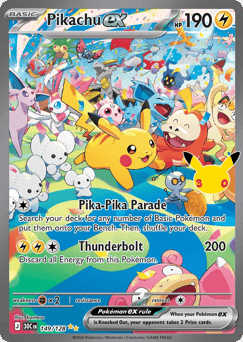 Pikachu ex 30th Celebration #149
