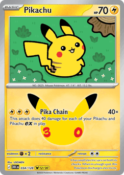 Pikachu 30th Celebration #34