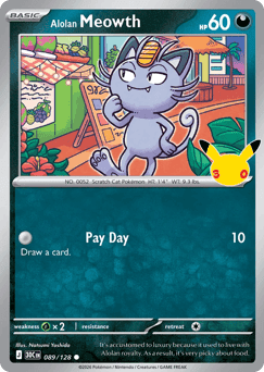 Alolan Meowth 30th Celebration #89