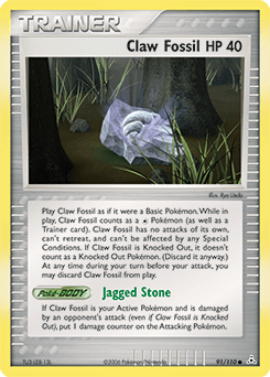 Claw Fossil Holon Phantoms #91