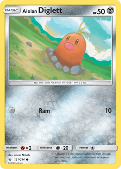 Alolan Diglett Unbroken Bonds #121