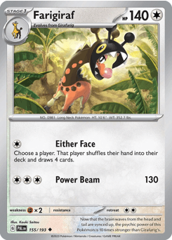 Farigiraf Paldea Evolved #155