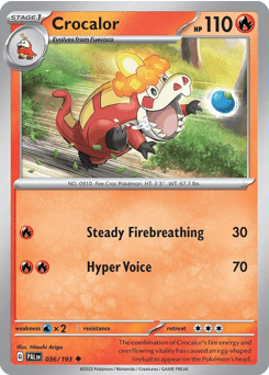 Crocalor Paldea Evolved #36