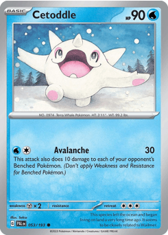 Cetoddle Paldea Evolved #53