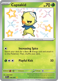 Capsakid Paldean Fates #106