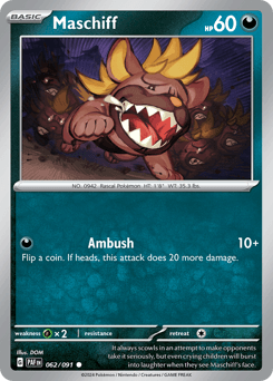 Maschiff Paldean Fates #62